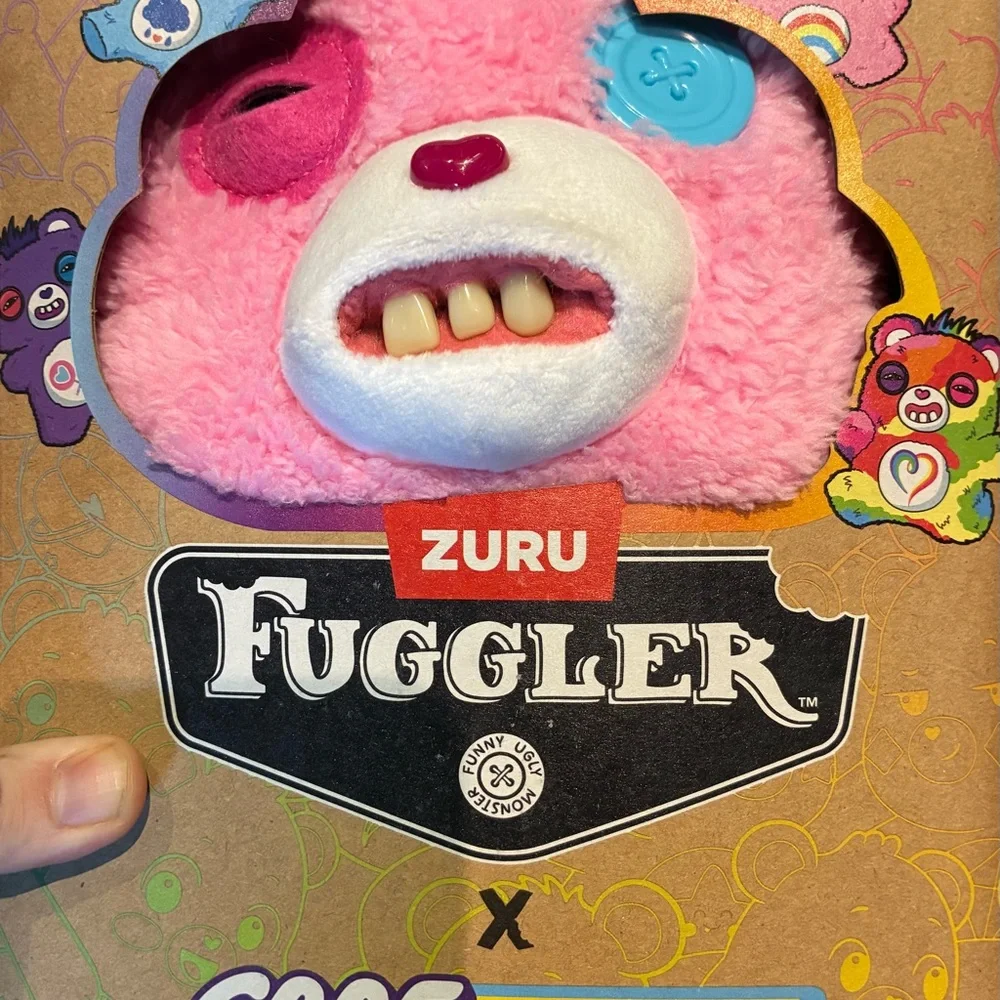 NIB ZURU Fuggler Pink Plush Stuffed Animal - Funny Ugly Monster - Picture 2 of 4